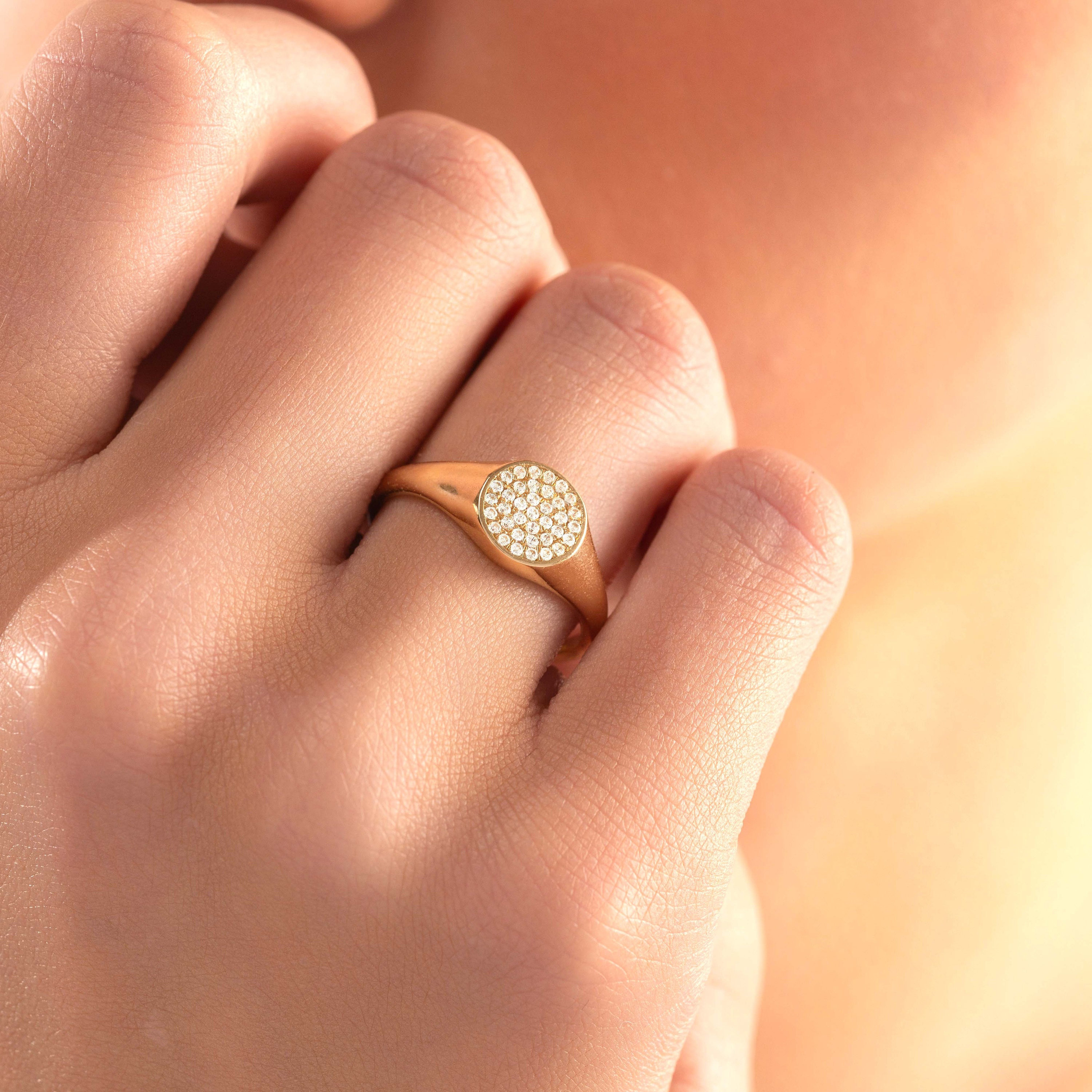 PRMAL CORNER DIAMOND SIGNET RING プライマル PRIMAL CORNER DIAMOND SIGNET RING