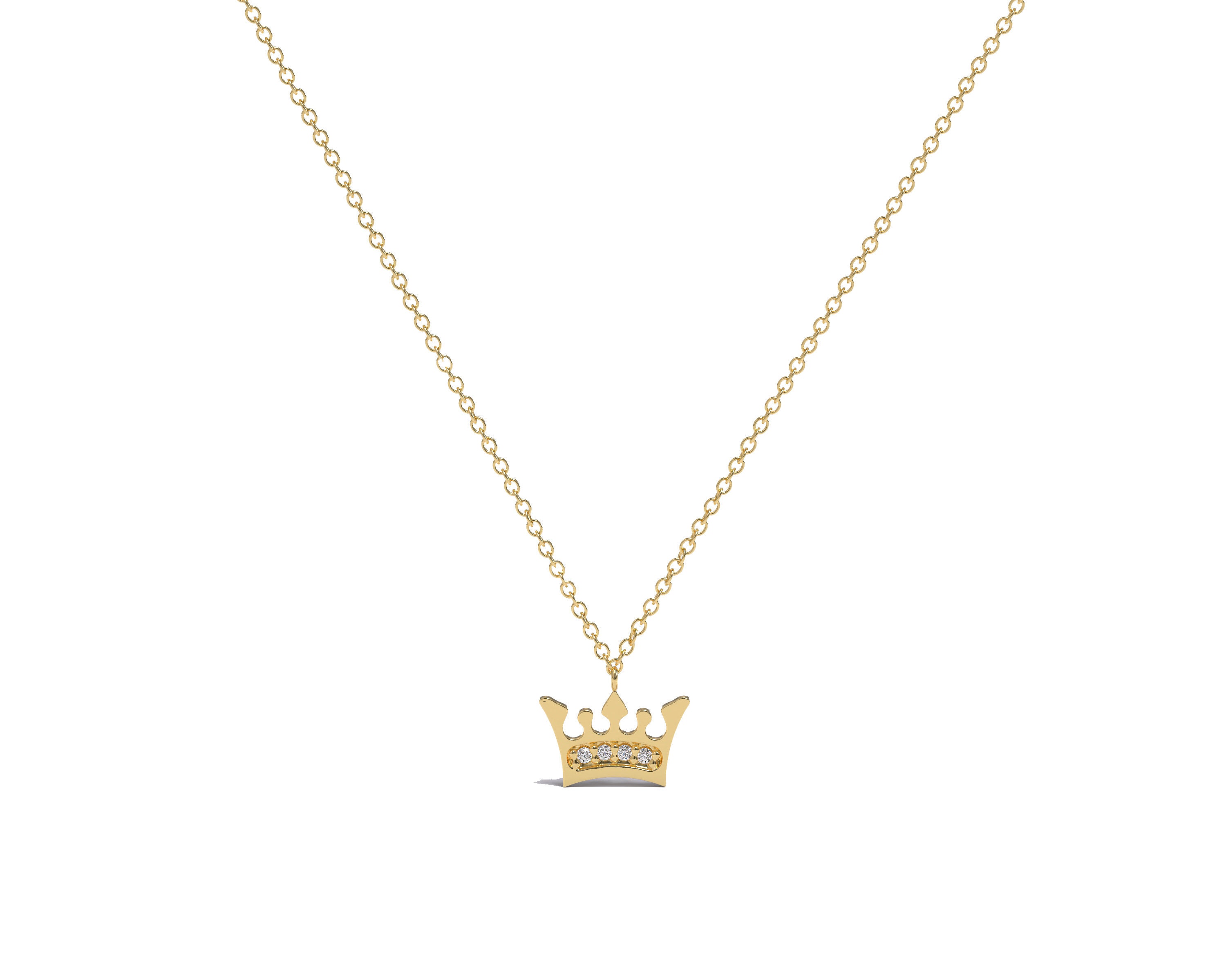 Crown necklace cheap clearance