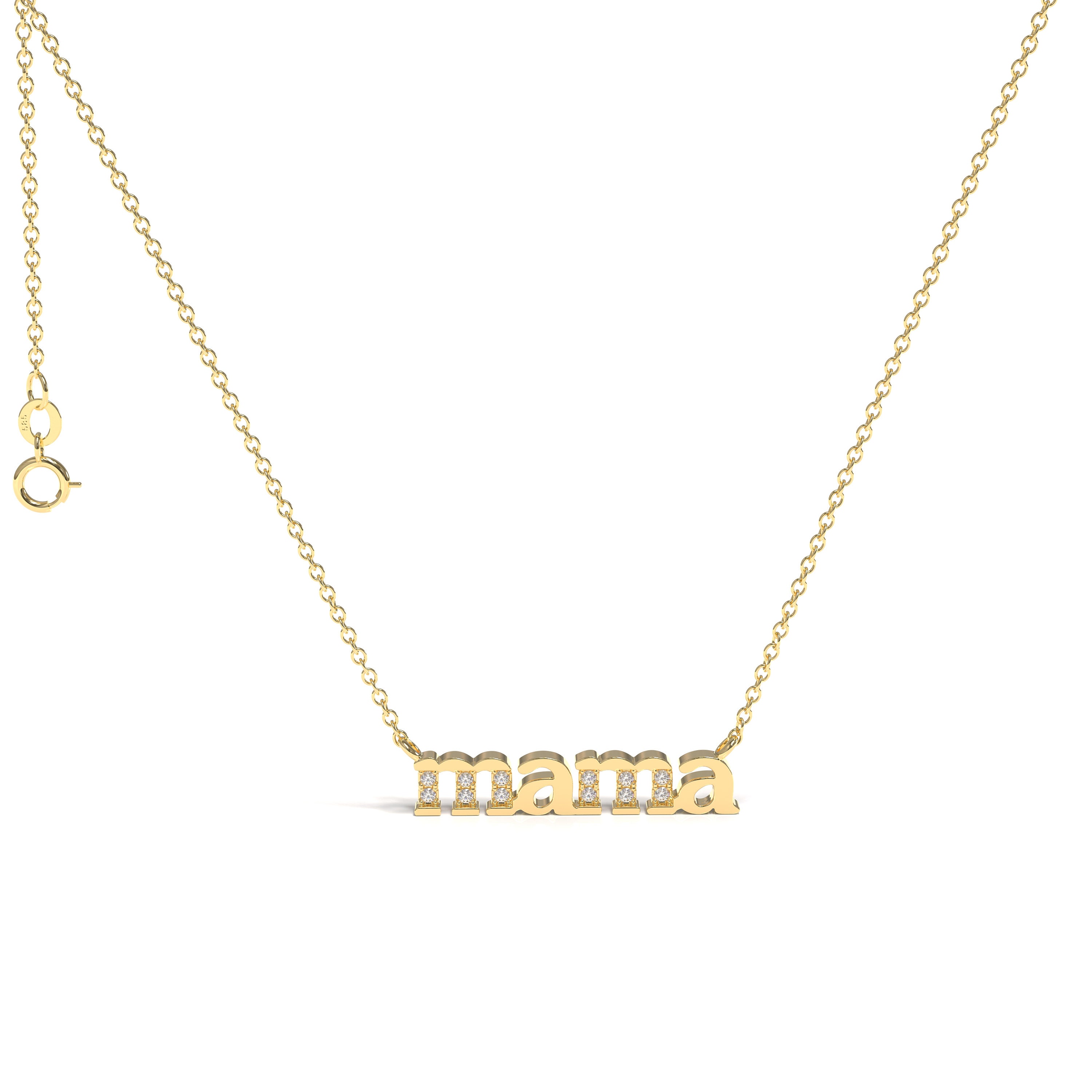 Gold Mama Necklace main image 1