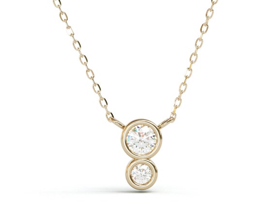 Two diamond necklace clearance