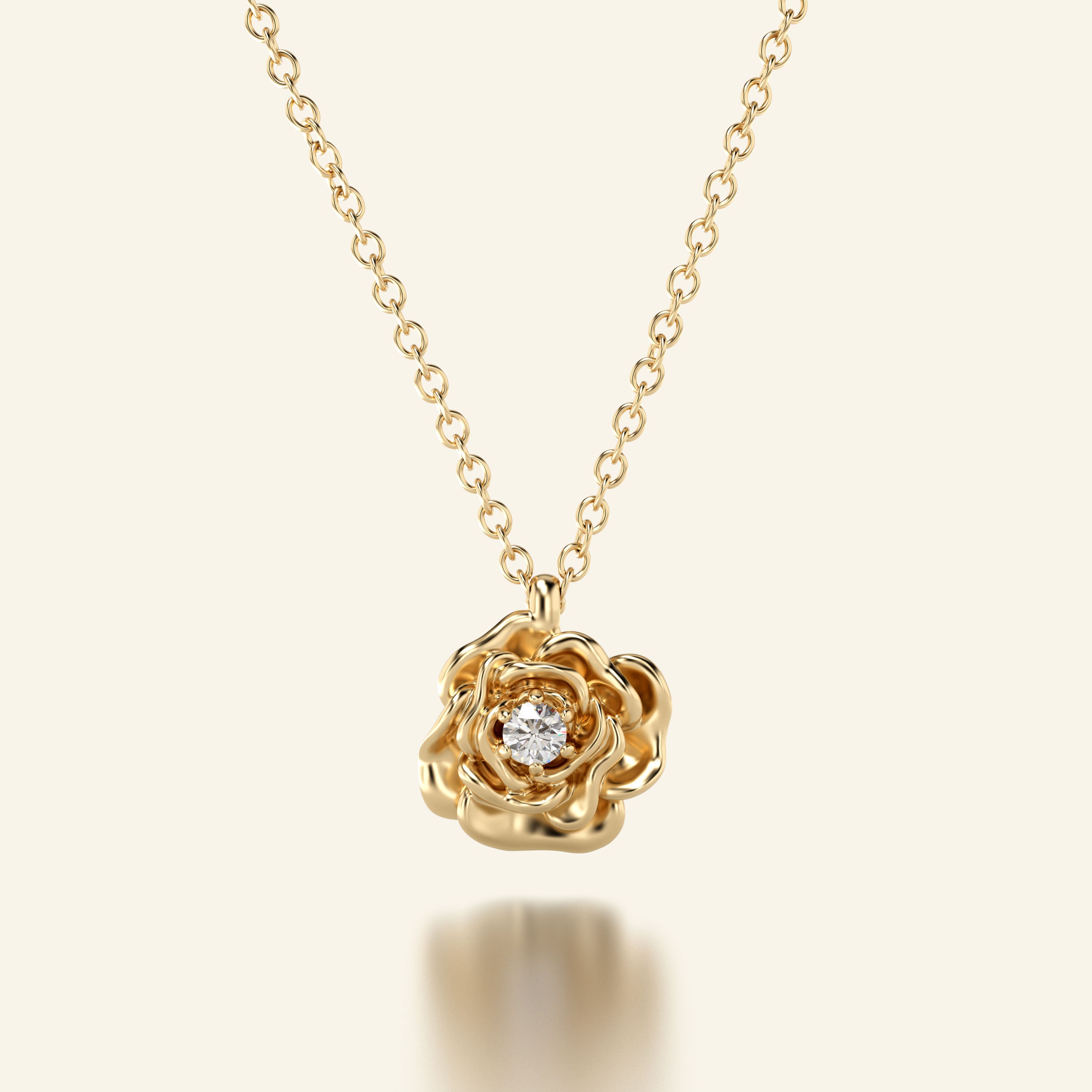 14k Rose Pendant – Rocco's Jewelry