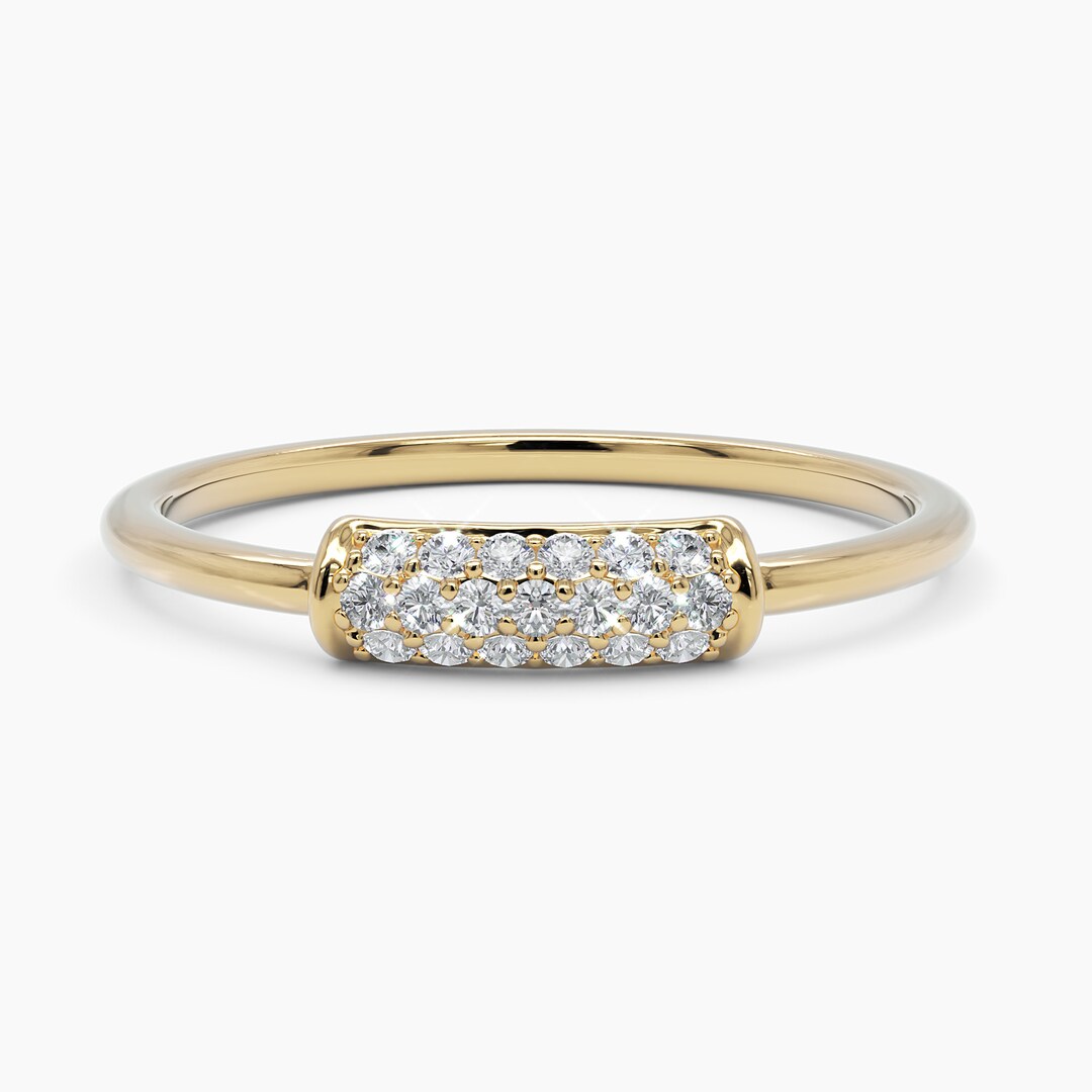 thumbnail image 2 of KissYan Stackable Rings For Women, 14k Gold Plate 2 of 11