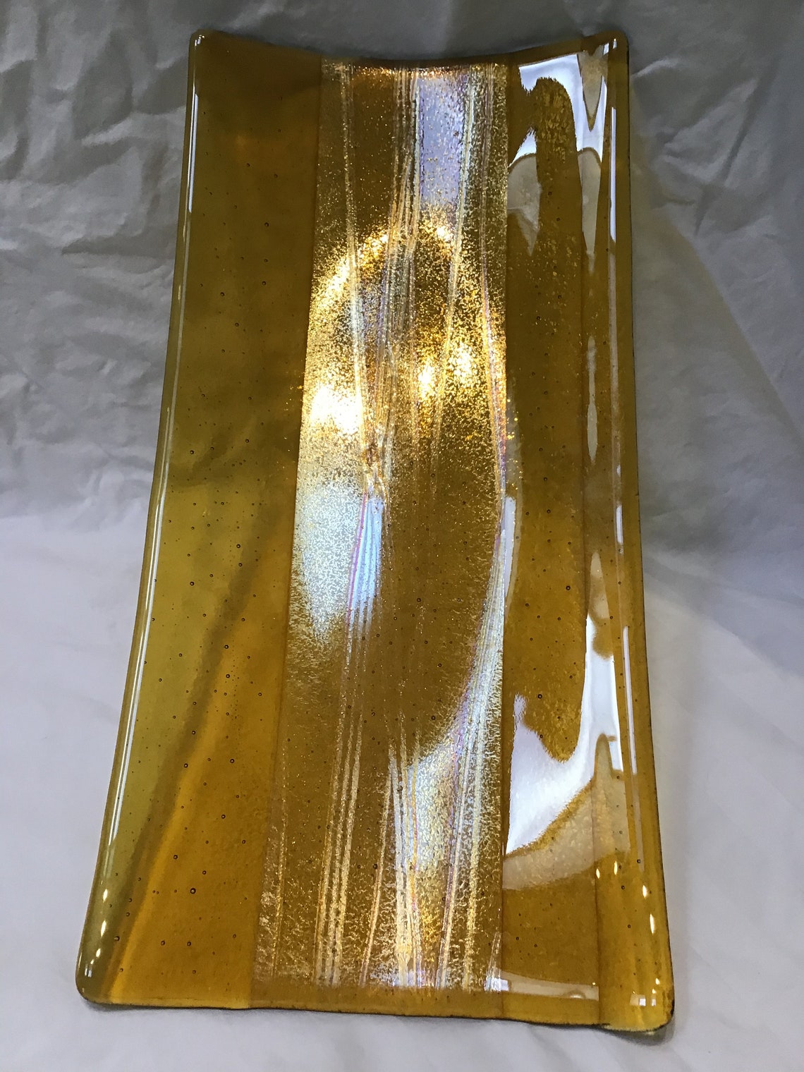 Fused Glass Serving Platter Etsy