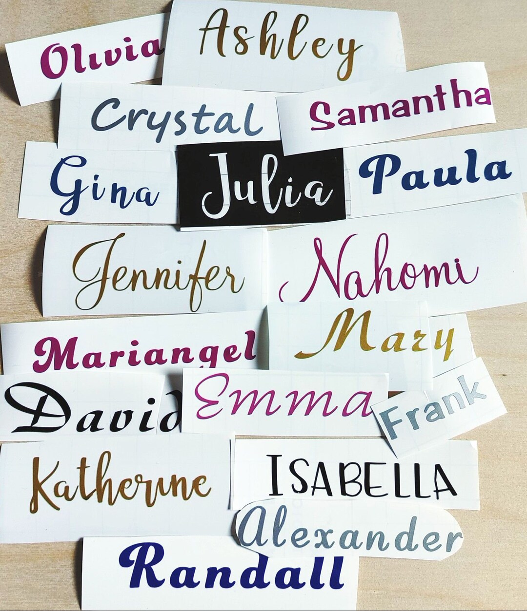 Custom Vinyl Name Decal: Personalized Stickers for Tumblers, Bottles - Etsy