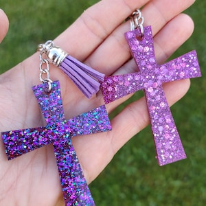 Cross Keychain/Christian Keychain/Resin Cross/Christian gift/Jesus Cross Keychain/Gift/Christmas Gift