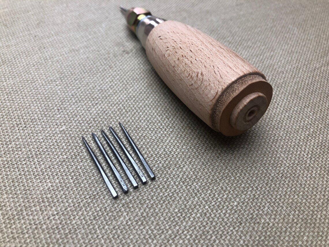 Pegging Awls With Handle, Pegging Awl Handle, Wooden Pegs, Nailing Awl