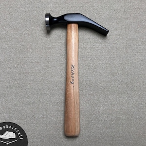 Shoemaker hammer 350 g, black coated, leather hammer, shoe repair hammer, cobbler hammer, Hickory, shoemaking
