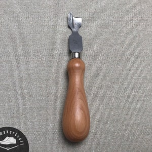 Feathering knife TINA 285, holdfast knife, leather knife, shoemaker knife