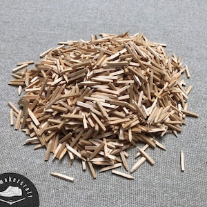 Wooden pegs nails for shoemakers and cobblers - 200 Gramm - 4.5/14 5/12 5/11 6/11 6/9 - Made in Germany