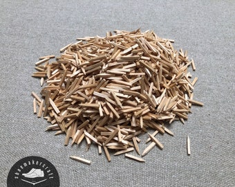 Wooden pegs nails for shoemakers and cobblers - 200 Gramm - 4.5/14 5/12 5/11 6/11 6/9 - Made in Germany