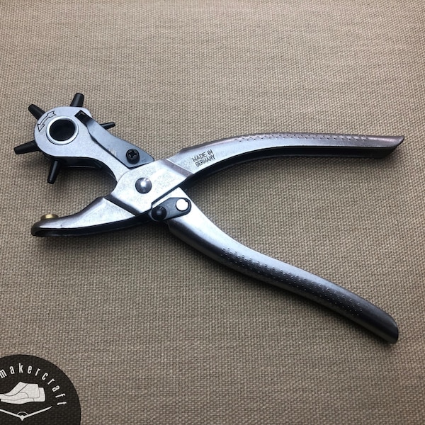 Hole punch pliers - Made in Germany for shoemaking and general leather work 2 mm, 3 mm, 4 mm