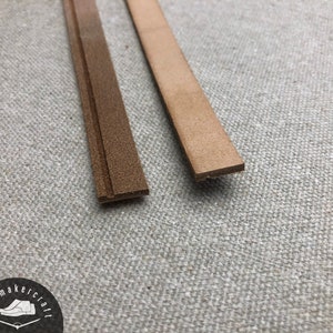 Leather welt split with groove, 14 mm