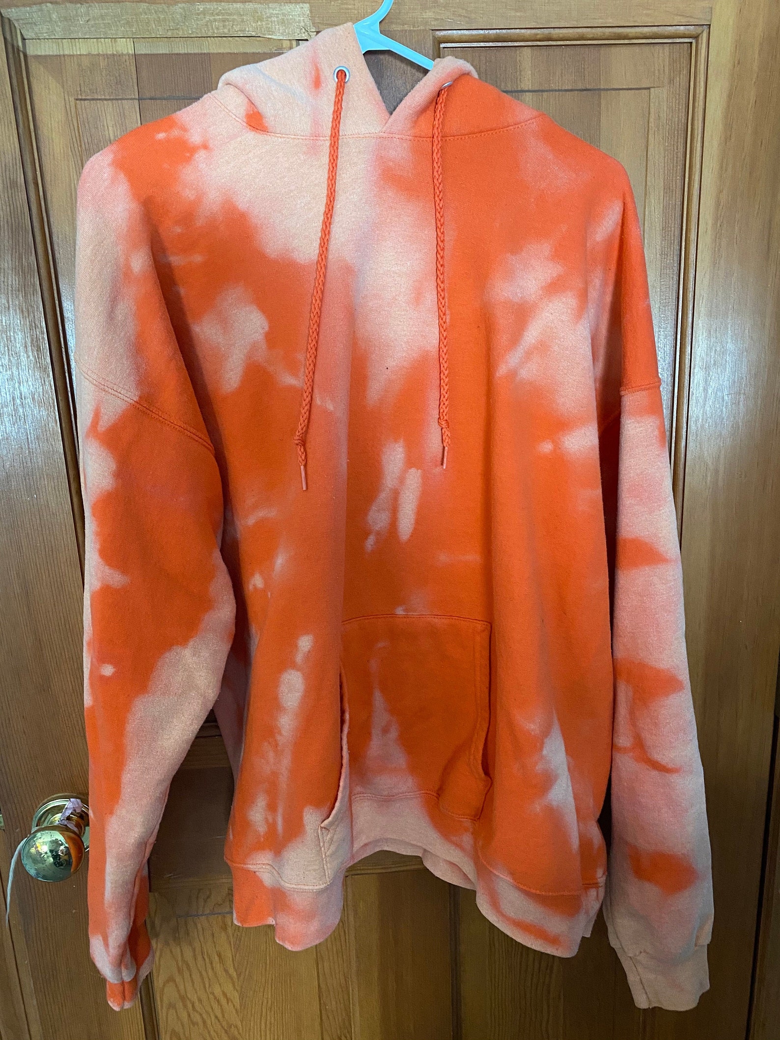 Bleached orange sweatshirt Clearance