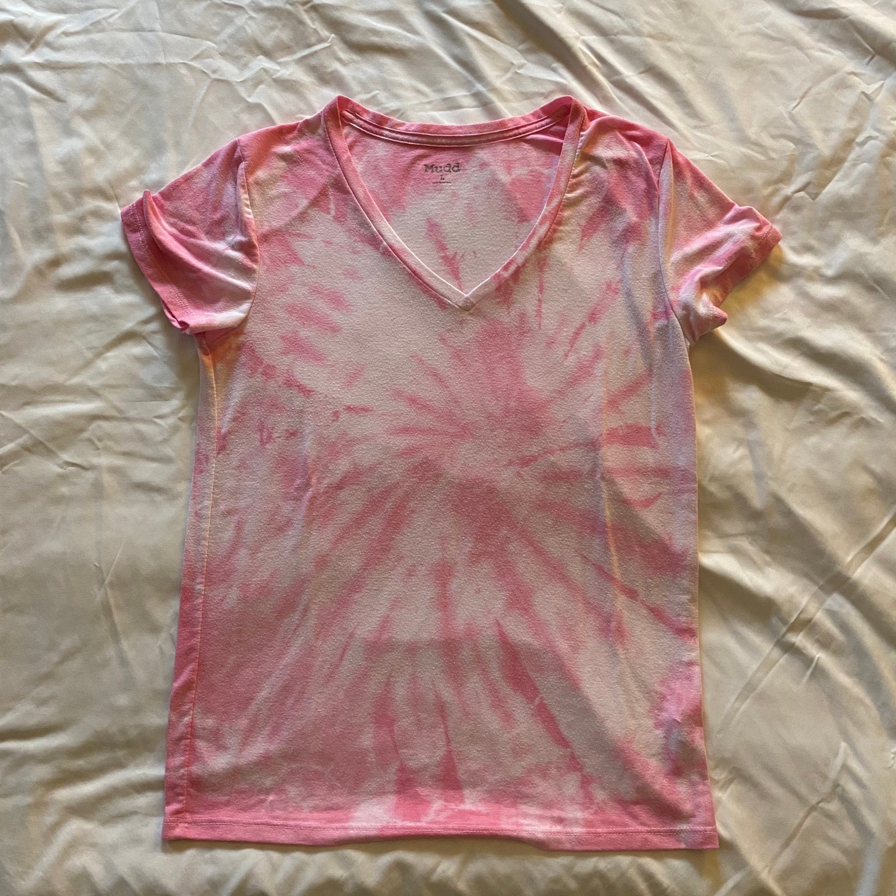 Women's Pink Tie-Dye T-shirt | Etsy