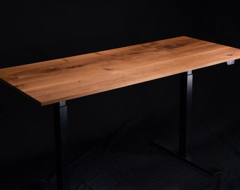 Real Walnut Solid Table Top - Handmade desktop top for Desks, Tabletops or office gaming desk setup