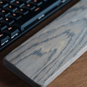 Keyboard Wrist Rest support for Mechanical keyboard Wood keyboard wrist pad Hand rest Keychron Oak Maple Spruce image 2