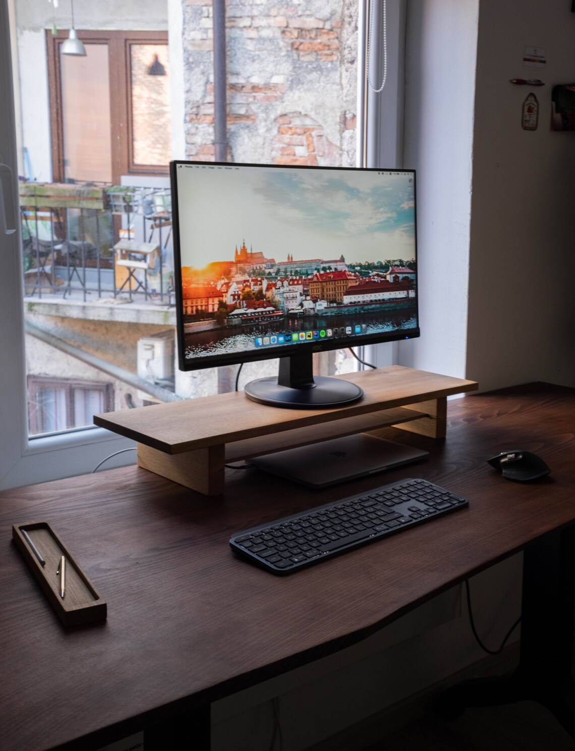 Maple Monitor Stand Display Riser Organisation Desk Shelf - Etsy