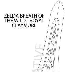 Zelda Breath of the Wild Royal Claymore Pattern