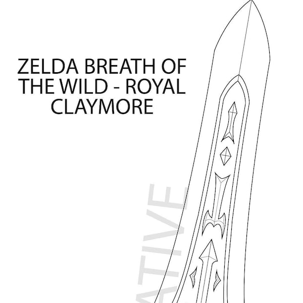 Zelda Breath of the Wild Royal Claymore Pattern