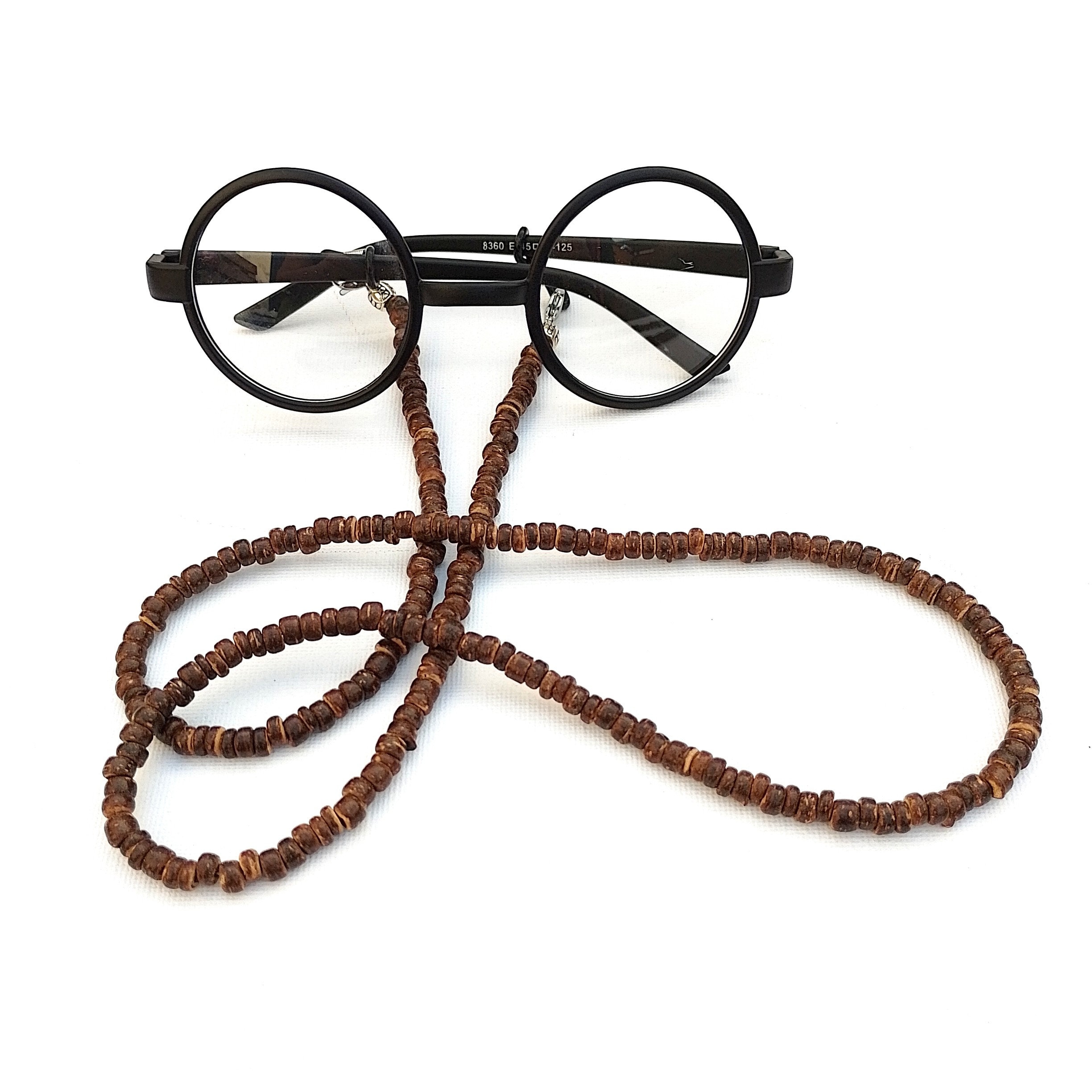 Brown Beaded Sunglass Chain