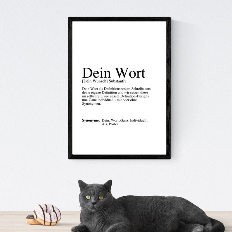 Deine eigene Definition auf Din A4 oder Digital Individuelles Geschenk, personalisierte Dekoration oder als Überraschung Bild 2