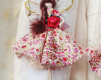 Fairy/Handmade Fairy Doll Decoration/Gift for Girls/Special Occasion Fairy/Gift for Valentines Day/Gift for Mum/Fairies/Handmade Fairy Gift