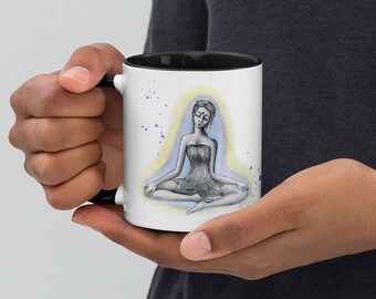 Meditation Mug Yoga Coffee Chakra Mug Relaxation Coffee Cup Inspiration Cup - Personalized Meditation Lover Gift Gifts for Women