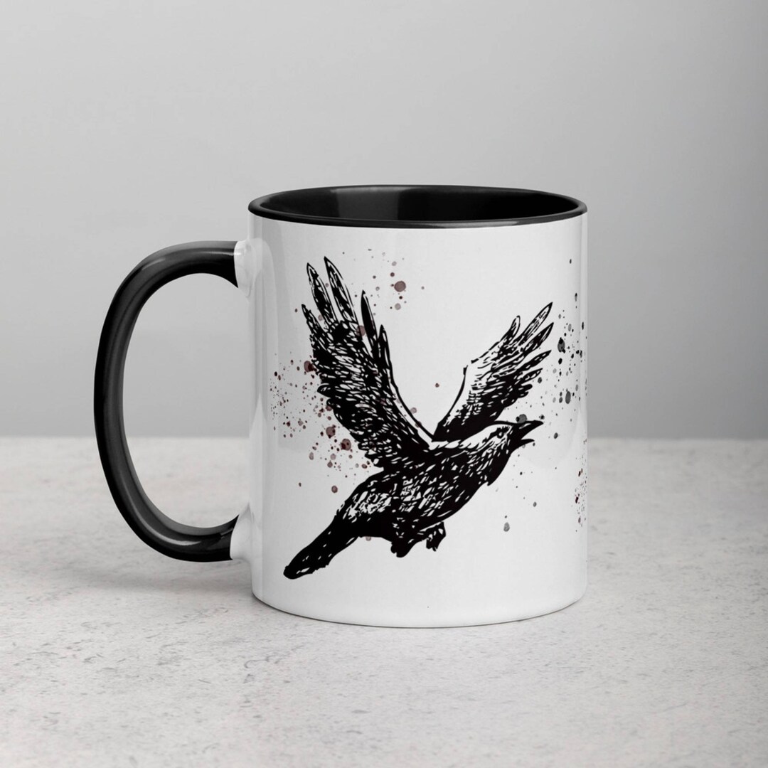 Night Crow Cup Mug Raven Coffee Mug Coffee Cup Personalised Gifts for Women Gifts for Men Etsy