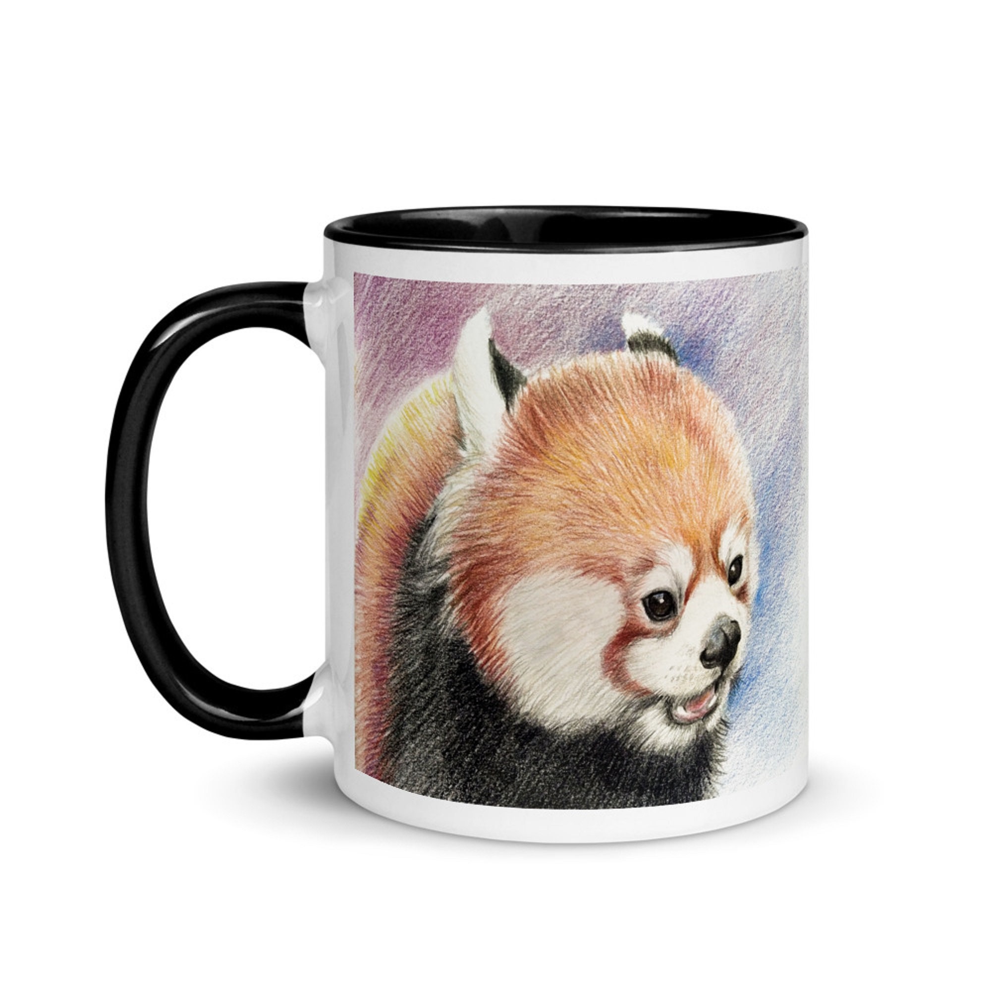 Red Panda Mug Coffee Red Drawing Cup Kids - Personalized Animal Lover Gift Gifts For Women Men