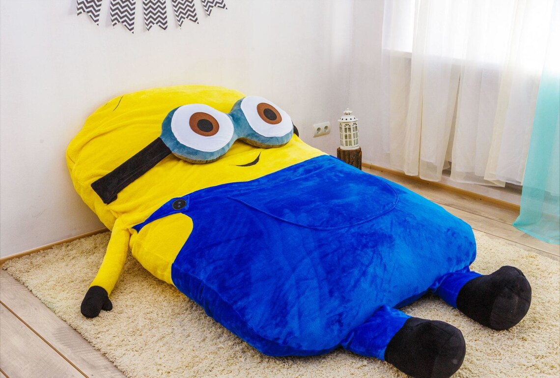 Bean Bag Bed Minion / Kids Bean Bag / Adult Bean Bag / Floor Etsy
