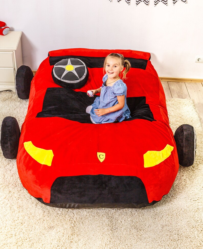 Bean Bag Bed Sport Car/ Kids Bean Bag / Adult Bean Bag / Floor Etsy