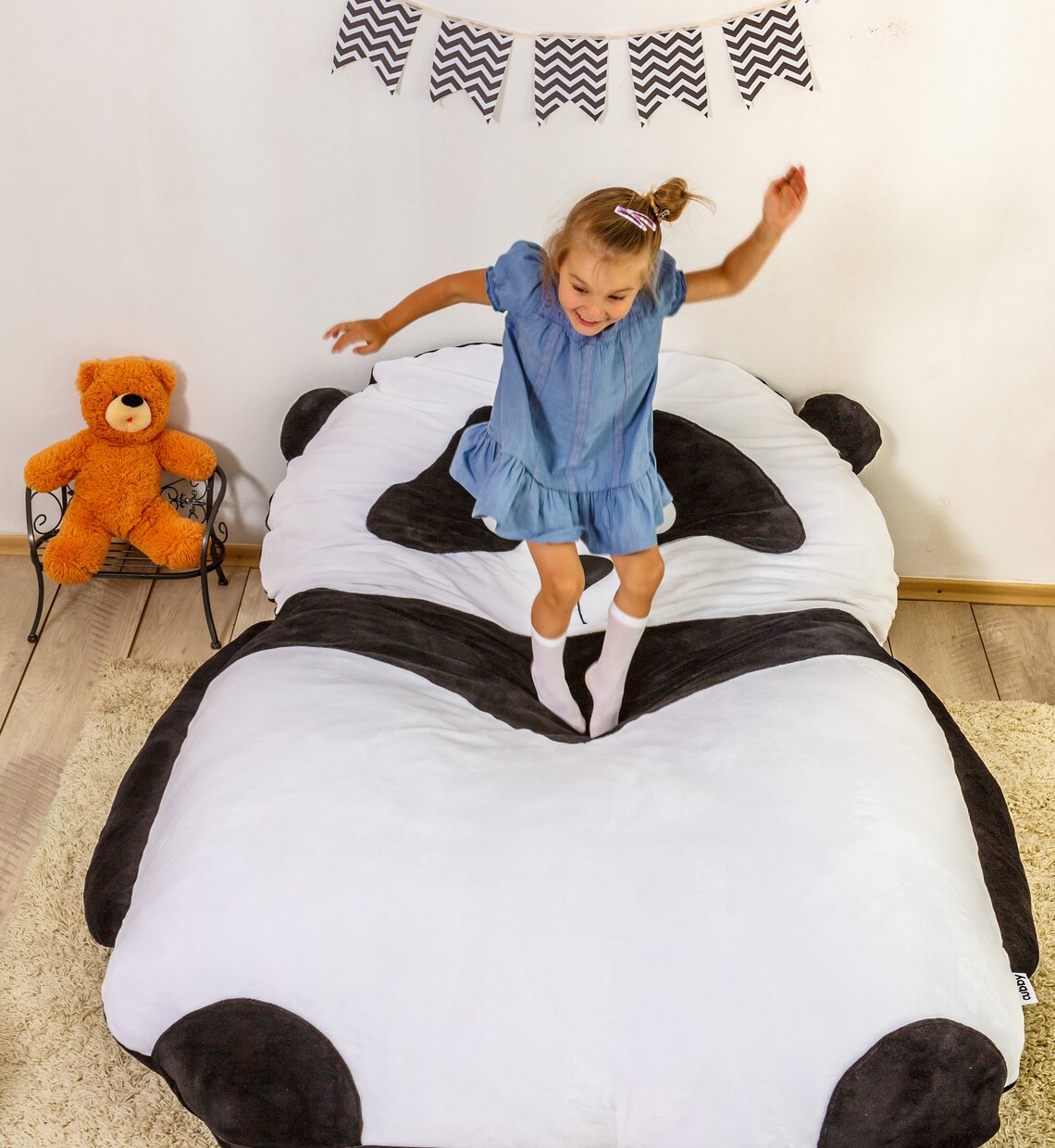 Bean Bag Bed Panda/ Kids Bean Bag / Adult Bean Bag / Floor Etsy