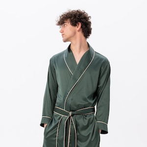 luxury mens personalised dressing gown Personalised Mens Luxury Hooded Towelling Bath Robe Dressing Gown Shawl Collar