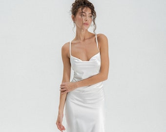 Prom Dress, Silk Dress, Openback Dress, Cowl Neck Dress, Long Dress, Maxi Dress, Cocktail Dress, Summer Dress Evening Dress Backless Dress