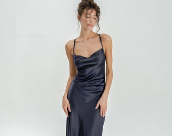 Prom Dress, Openback Dress, Silk Dress, Maxi Dress, Cowl Neck Dress, Long Dress, Cocktail Dress, Summer Dress Evening Dress Backless Dress