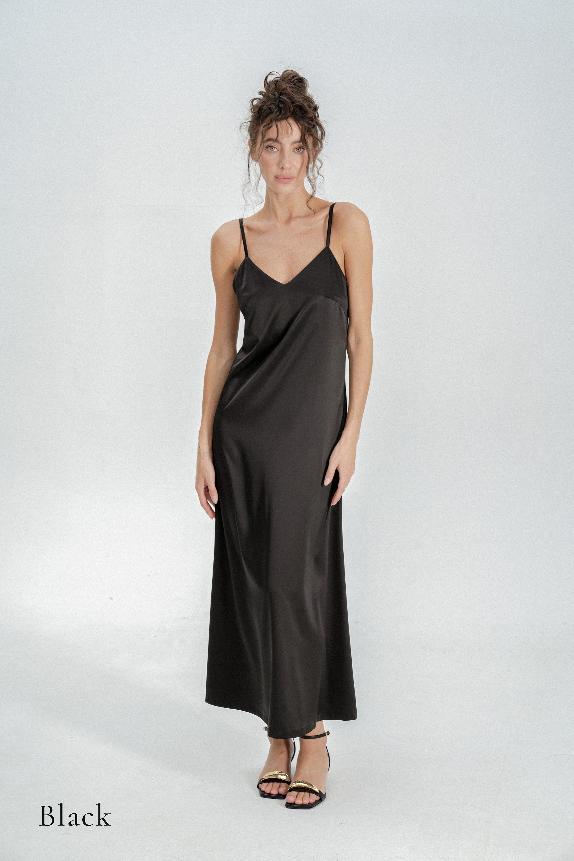 Long Black Nightgown 