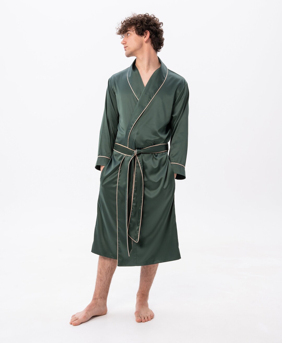 Personalised Men's Robe Custom Men's Dressing Gown Etsy