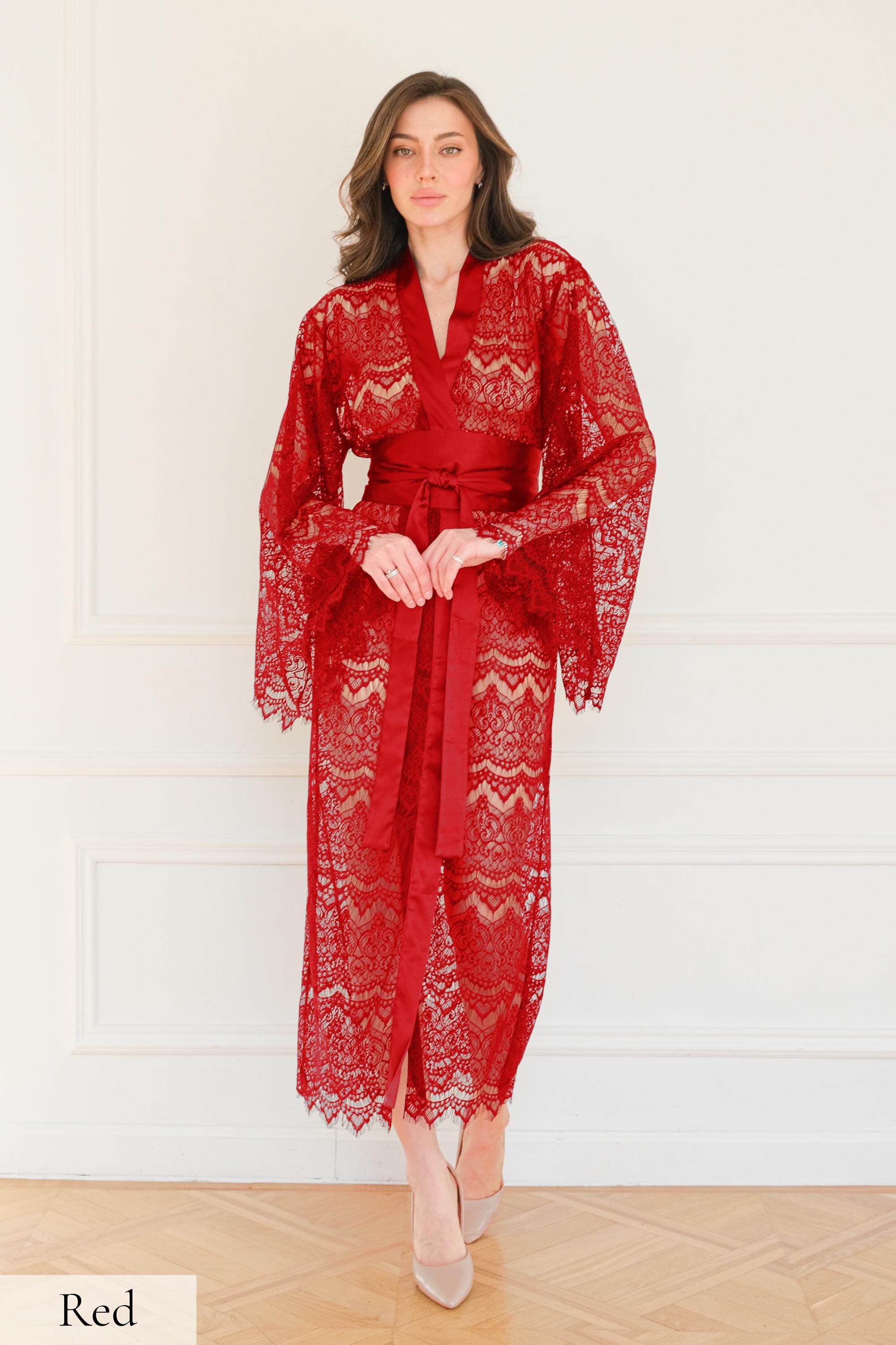 lingerie-robe-silk-dressing-gown-black-see-through-sheer-robe-long