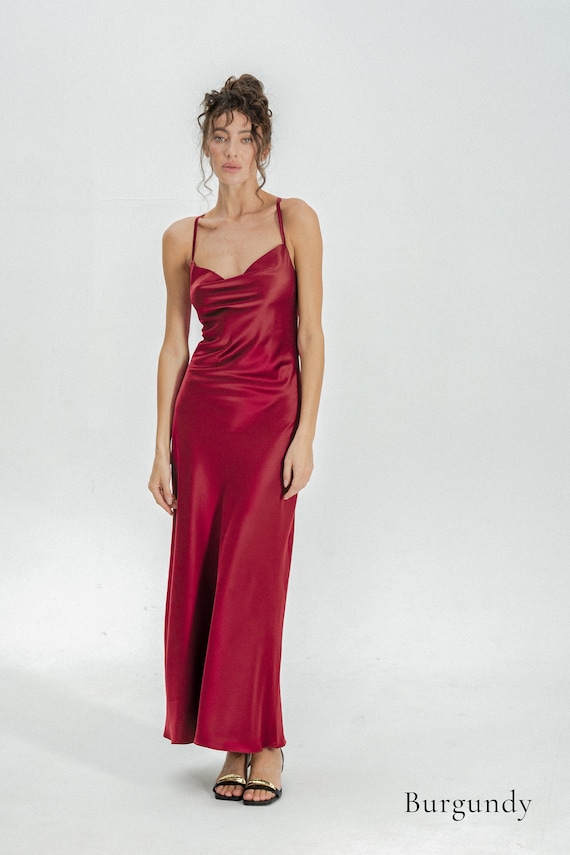 Openback Dress, Prom Dress, Silk Dress, Cowl Neck Dress, Long Dress, Maxi  Dress, Cocktail Dress, Summer Dress Evening Dress Backless Dress - Etsy