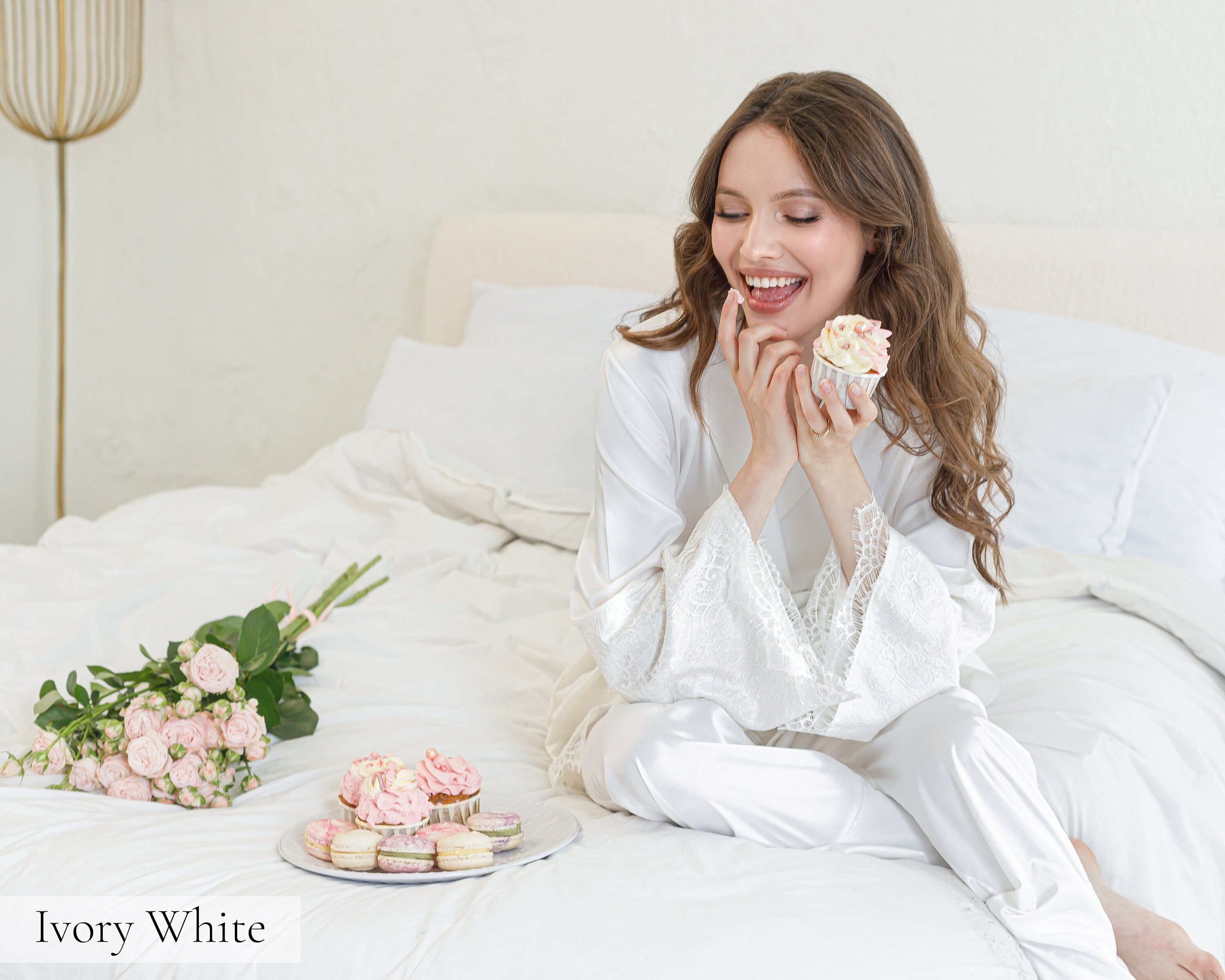 Cotton lace pyjamas hotsell