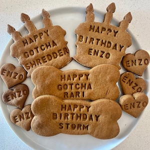 Custom Gotcha Day + Birthday Vegan Dog Treats