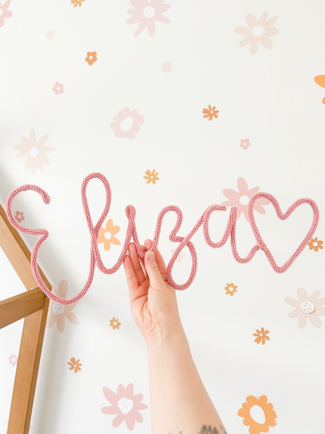 Personalised Wire Knit Name Etsy Australia