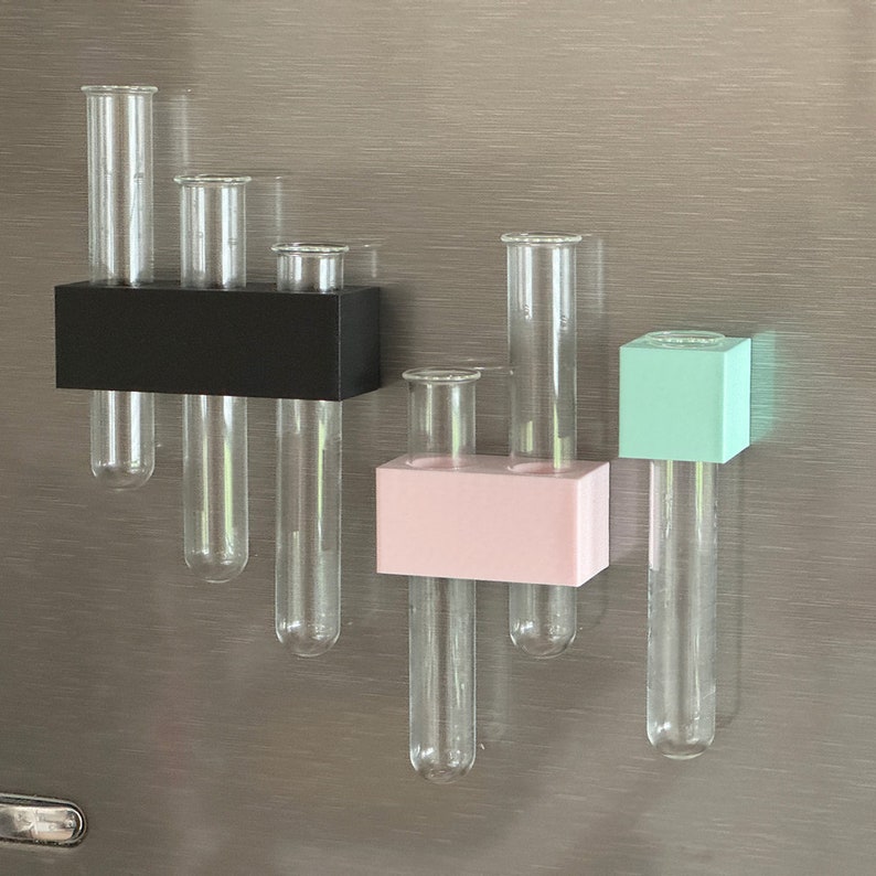 Kühlschrankmagnet Blumenvase mit Reagenzglas Bild 3