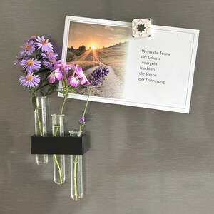 Kühlschrankmagnet Blumenvase mit Reagenzglas Bild 8