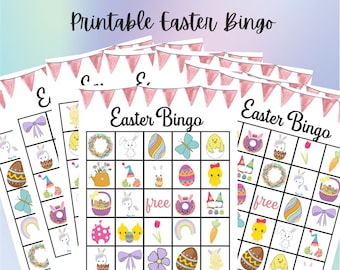 Easter Games For Kids, Easter Bingo For Kids, Easter Printable Games