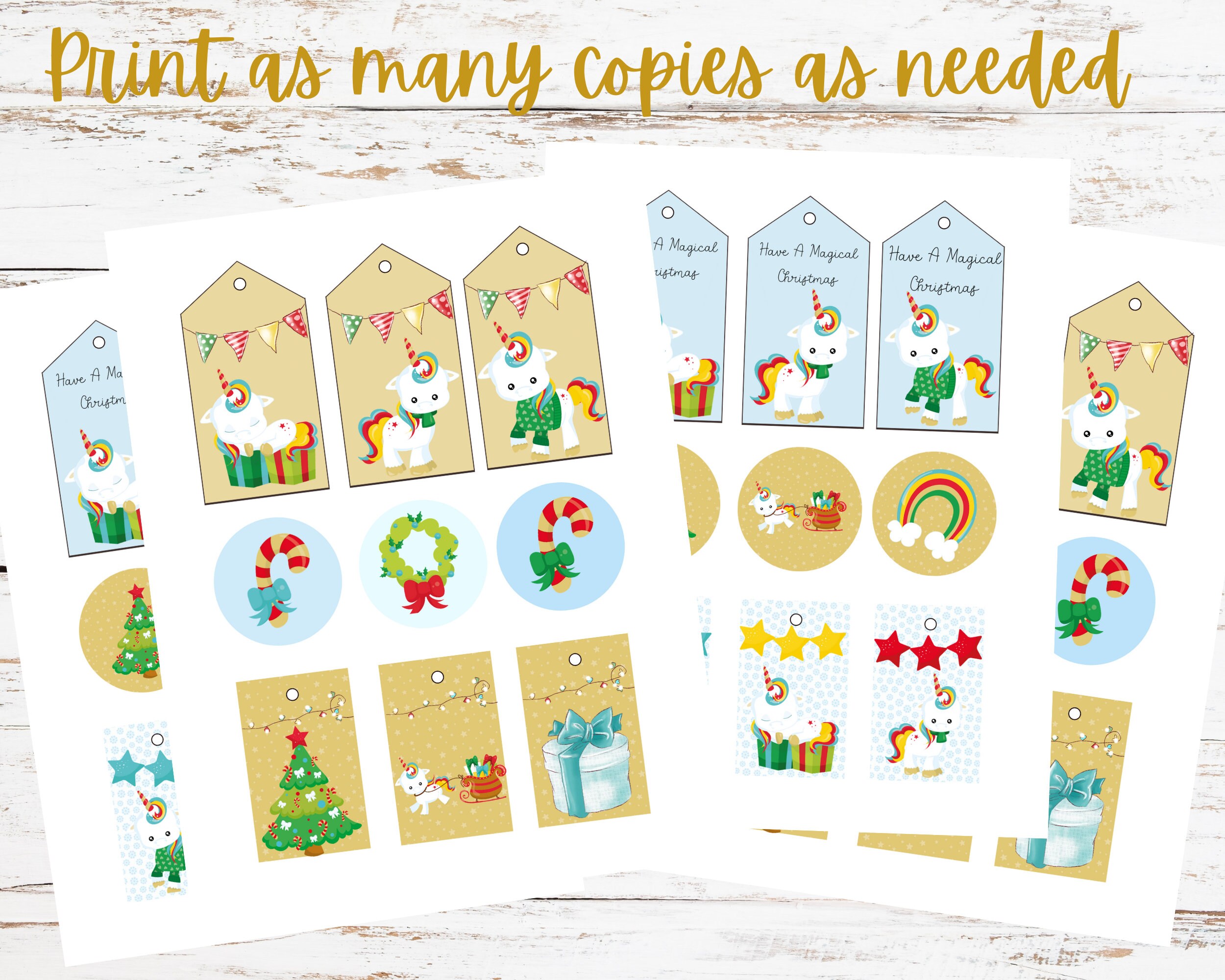 christmas-gift-tags-printable-unicorn-christmas-gift-tags-etsy
