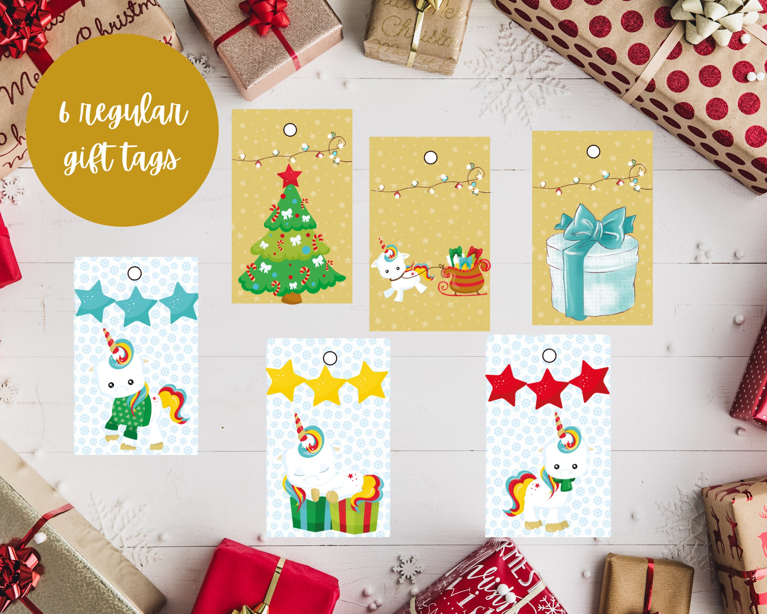 Christmas Gift Tags Printable Unicorn Christmas Gift Tags Etsy Christmas Gift Tags Printable Unicorn Christmas Gift Tags Etsy