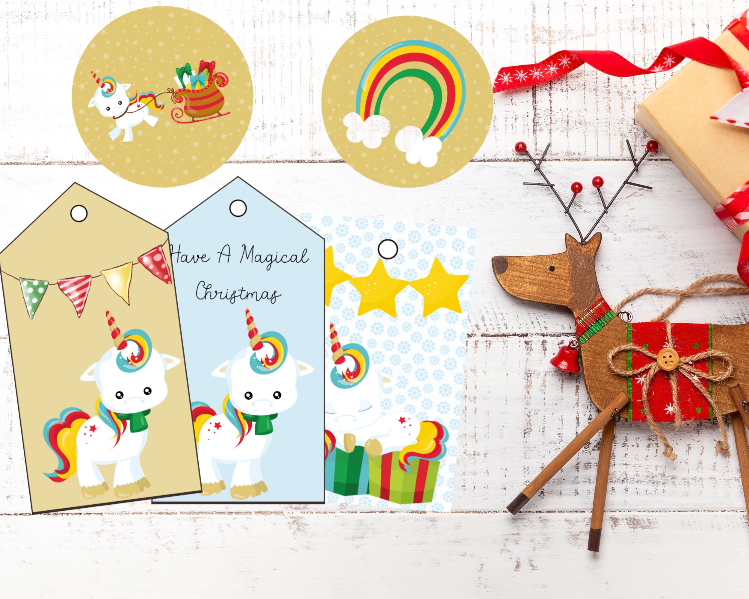 christmas-gift-tags-printable-unicorn-christmas-gift-tags-etsy
