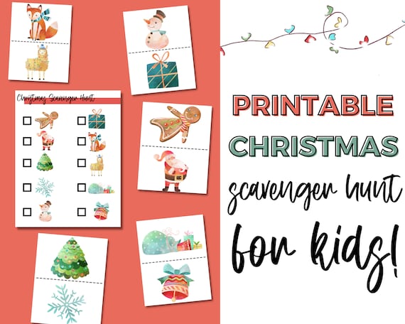 Christmas Party Games Kids Printable Christmas Games | Etsy