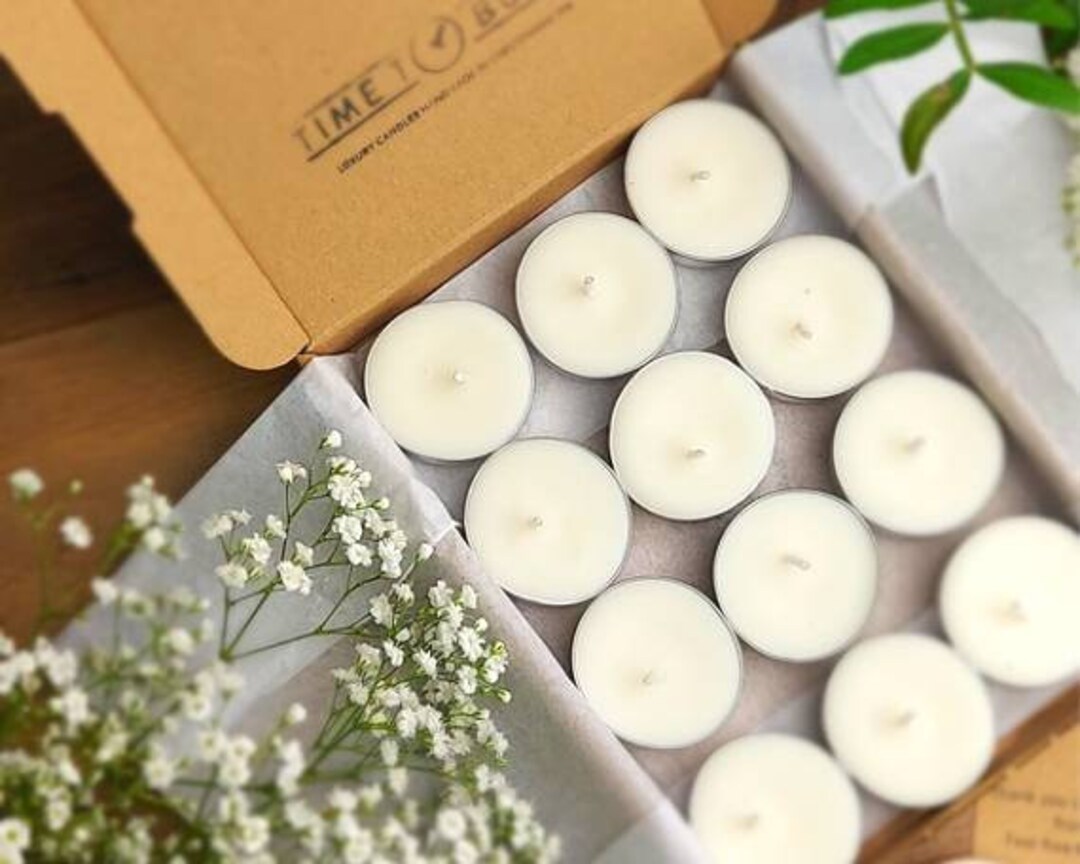 Scented or Unscented Soy Wax Tealights Eco Soy Wax Tealights Handmade